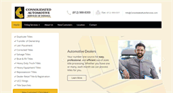 Desktop Screenshot of consolidatedautoservices.com