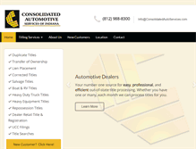 Tablet Screenshot of consolidatedautoservices.com